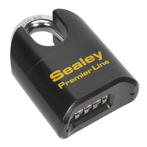 Sealey Steel Body Combination Padlock Shrouded Shackle 62mm PL603S Sealey - Dynamic Drive