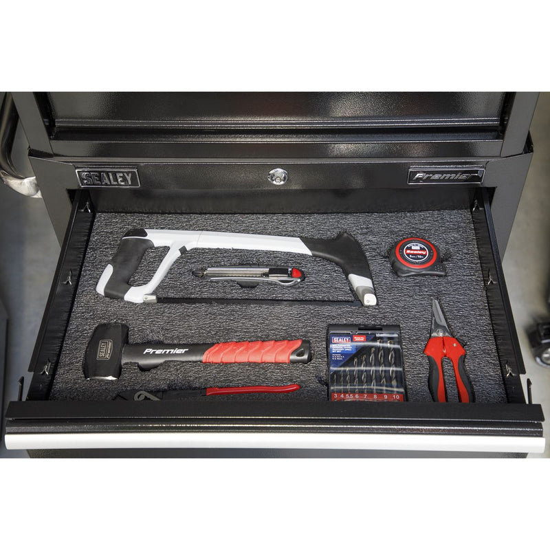 Sealey Easy Peel Shadow Foam Black/Black 1200 x 550 x 30mm SF30BK Sealey - Dynamic Drive