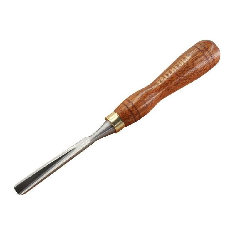 Faithfull V-Straight Parting Carving Chisel 9.5mm (3/8in) Faithfull - Dynamic Drive