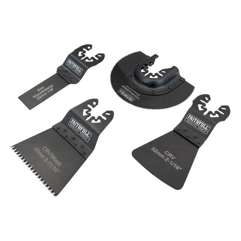 Faithfull Multi-Function Tool Flooring Blade Set 4 Piece Faithfull - Dynamic Drive
