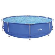 Dellonda Steel Frame Round Swimming Pool & Filter Pump 12ft - Blue DL20 Dellonda - Dynamic Drive