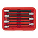 Sealey Hex Socket Bit Set 7pc 3/8"Sq Drive 150mm Metric AK62255 Sealey - Dynamic Drive