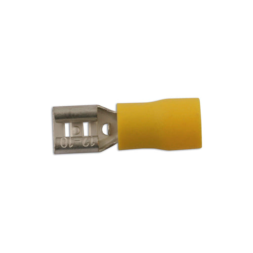 Connect Yellow Female Push-On Terminal 9.5mm 100pc 30211 Tool Connection - Dynamic Drive