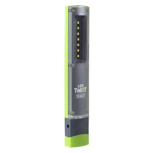 Sealey LED Twist Rechargeable Inspection Light 2W & 1W SMD LED LED401G Sealey - Dynamic Drive