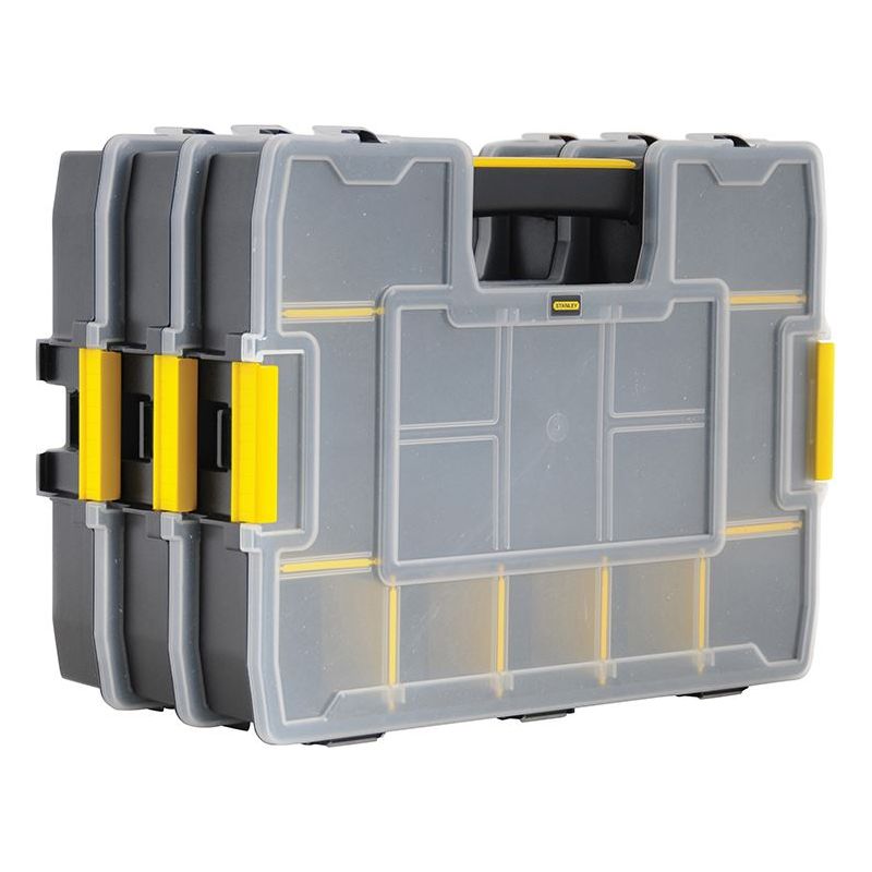 Stanley® Hand Tools SORTMASTER™ Junior Stackable Organiser Bonus Triple Pack STANLEY® Hand Tools - Dynamic Drive