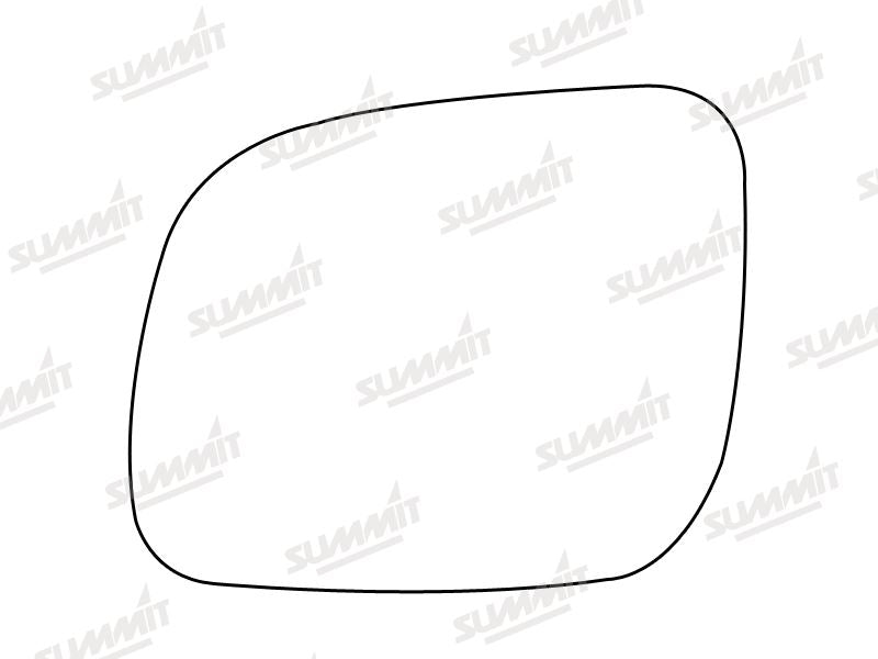 Summit Stick-On Standard Mirror Glass fits VW Lupo 99 on Polo 00 on LHS Summit - Dynamic Drive