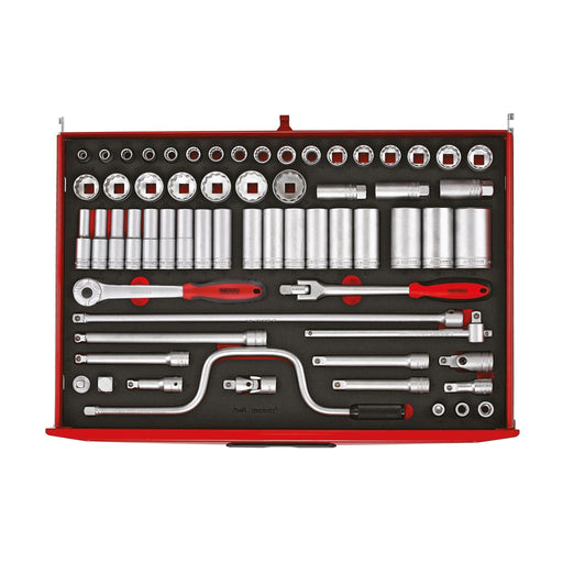 Teng Tools 1/2" Socket Set 12 pt FOAM4X4 63 Pieces Teng Tools - Dynamic Drive