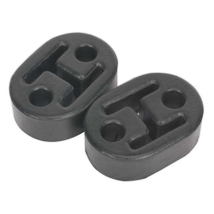 Sealey Exhaust Mounting Rubbers L60 x D41 x H20 (Pack of 2) EX02 Sealey - Dynamic Drive