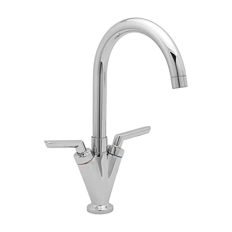 AG Swan Twin Lever Kitchen/Galley Monoblock Mixer Tap Chrome for Caravan/Motorho AG - Dynamic Drive