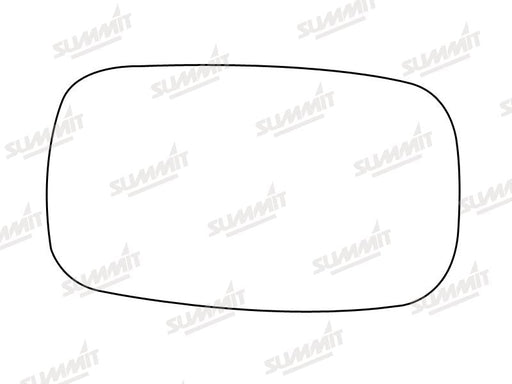 Summit Stick-On Anti Dazzle Mirror Glass fits Ford Mondeo LHS Summit - Dynamic Drive