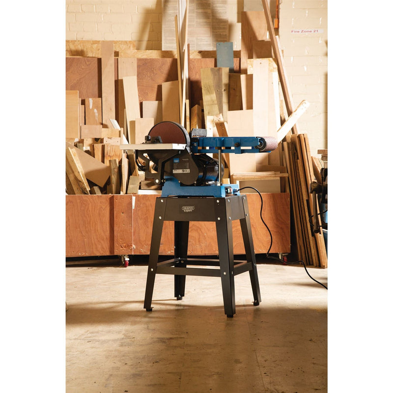 Draper 230V Belt and Disc Sander with Tool Stand, 150mm, 750W 98423 Draper - Dynamic Drive