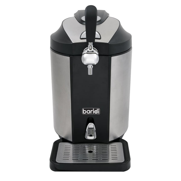Baridi 5L Mini Keg Draft Beer Dispenser Tap 4C Integrated Cooling Baridi  - Dynamic Drive