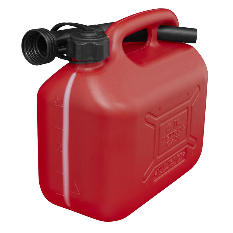 Sealey Fuel Can 5L Red JC5R Sealey - Dynamic Drive