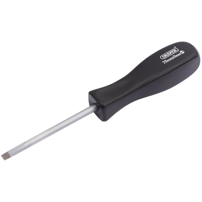 Draper Plain Slot Mechanic's Screwdriver, 5 x 75mm 19527 Draper - Dynamic Drive