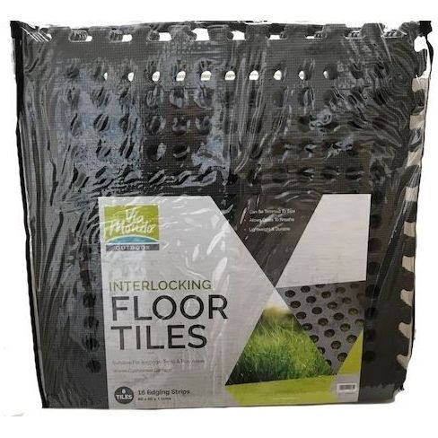 Via Mondo D/Grey Interlocking Floor Tiles (8) 60X60X1Cm QQ107937A Via Mondo - Dynamic Drive