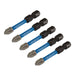 Draper Expert Cross Slot/PH Type Impact Screwdriver Bits, No.2 x 50mm, 1/4" Hex Draper - Dynamic Drive