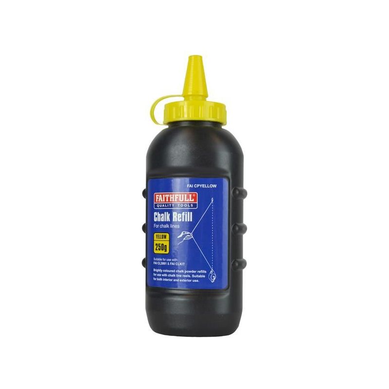 Faithfull Chalk Powder Yellow 250g Faithfull - Dynamic Drive