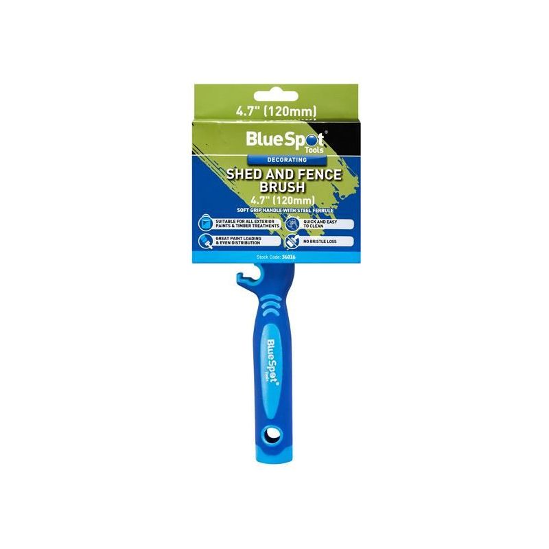 Bluespot Tools Shed and Fence Brush 120mm BlueSpot Tools - Dynamic Drive
