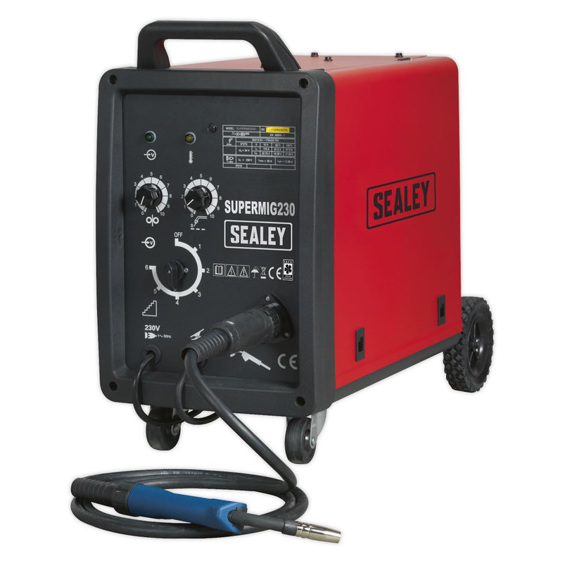 Sealey Professional MIG Welder 230A 230V with Binzelï Euro Torch SUPERMIG230 Sealey - Dynamic Drive