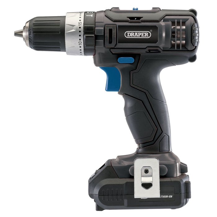 Draper D20 20V Combi Drill Kit, 1 x 2.0Ah Battery, 1 x Charger 03509 Draper - Dynamic Drive
