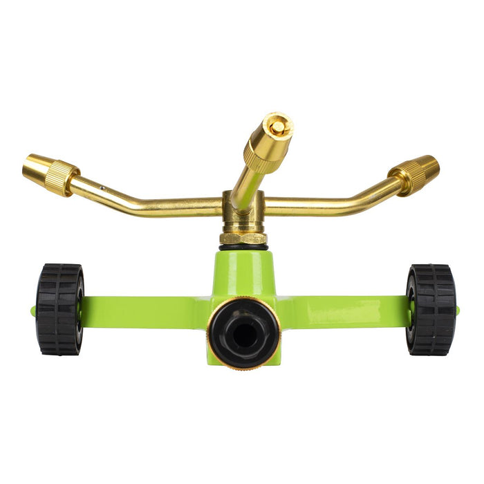 Sealey 3-Arm Brass Sprinkler with Metal Wheeled Base JS2032 Sealey - Dynamic Drive