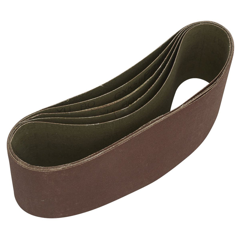 Sealey 76 x 457mm Sanding Belt 240Grit - Pack of 5 SB240457 Sealey - Dynamic Drive