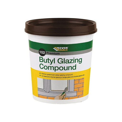 Everbuild Sika 102 Butyl Glazing Compound Brown 2kg Everbuild Sika - Dynamic Drive