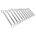 Sealey Offset Double End Ring Spanner Set 12pc Metric AK6328 Sealey - Dynamic Drive