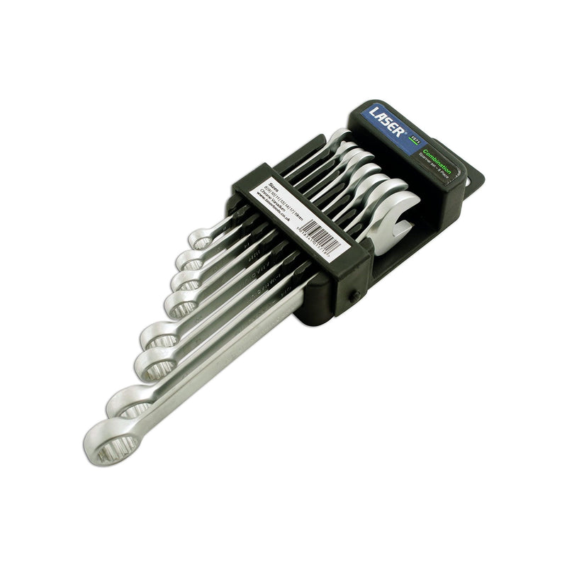 Laser Combination Spanner Set 8 - 19mm 8pc 1571 Laser - Dynamic Drive