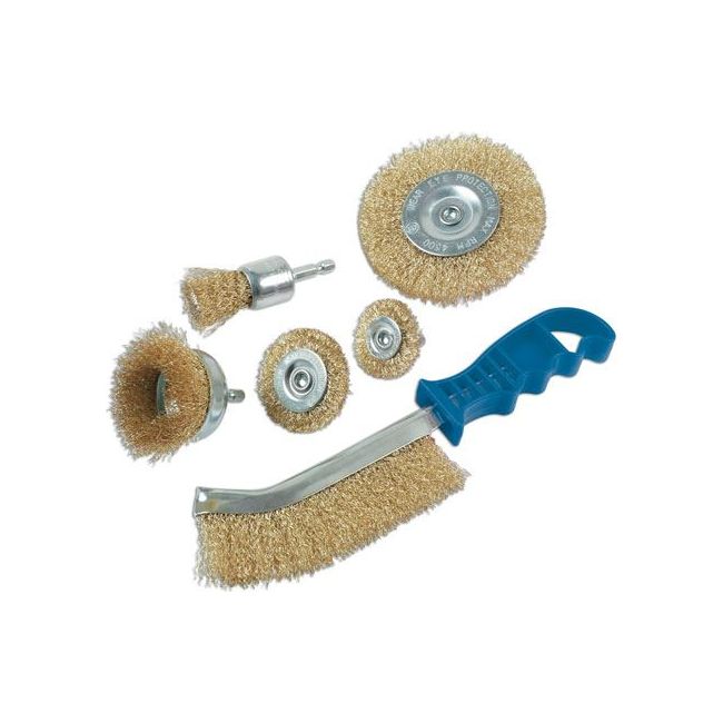 Laser Wire Brush Set 6pc 7718 Laser - Dynamic Drive