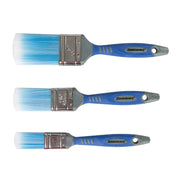 Silverline No-Loss Synthetic Paint Brush Set 3pce 3pce Silverline - Dynamic Drive