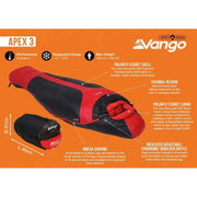 Vango Apex 3 Harissa Sleeping Bag Vango - Dynamic Drive