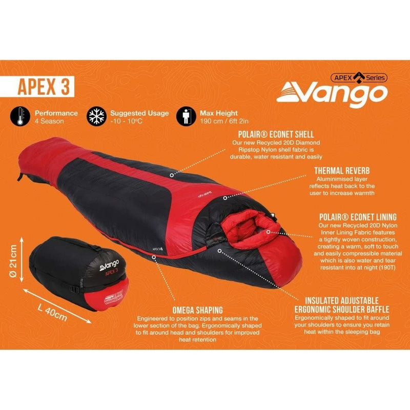 Vango Apex 3 Harissa Sleeping Bag Vango - Dynamic Drive
