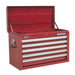 Sealey Topchest 5 Drawer with Ball-Bearing Slides Red AP33059 Sealey - Dynamic Drive