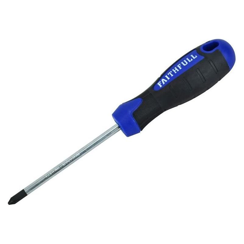 Faithfull Soft Grip Screwdriver Phillips Tip PH2 x 100mm Faithfull - Dynamic Drive