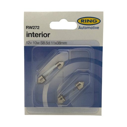 Ring Automotive RW272 12V 10W S8.5D 11 X 38 Festoon Ring Automotive  - Dynamic Drive