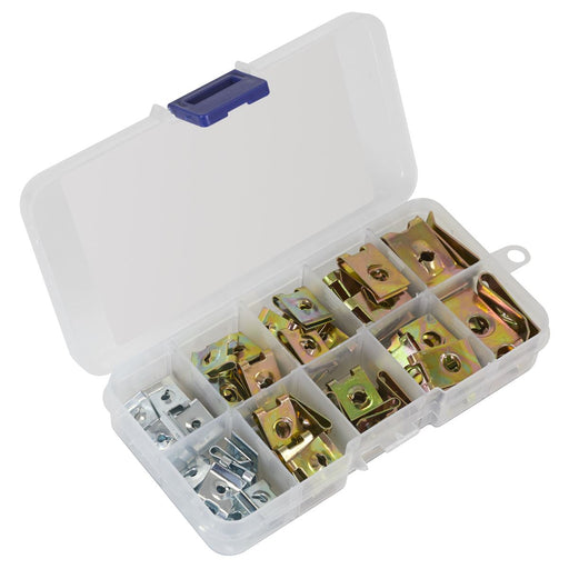 Sealey Spire Nut Assortment 74pc AB074SN Sealey - Dynamic Drive