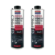 2 x Granville Black Stone Chip Spray Paint All Round Protection 1 Litre Granville - Dynamic Drive