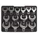 Sealey Crow's Foot Open End Spanner Set 14pc 1/2"Sq Drive Metric S01109 Sealey - Dynamic Drive