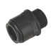 Sealey Straight Adaptor 15mm 1/2"BSP Pack of 2 (John Guest Speedfitï PM011514E) Sealey - Dynamic Drive