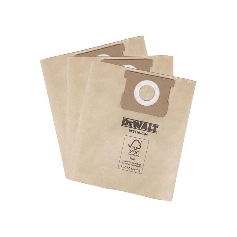 Dewalt Vacuum DXVA19-4204 Dust Bag (3 Pack) DEWALT Vacuum - Dynamic Drive