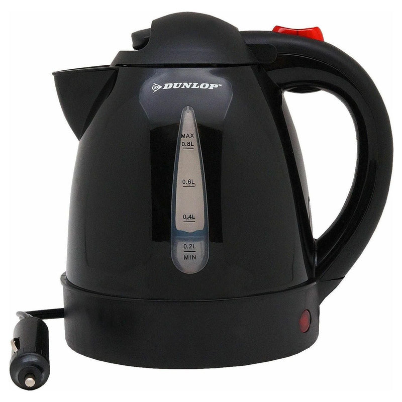 12V In Car Dunlop Kettle 0.8 Litre 150W 12 Volt Caravan Van 4X4 Boat Travel Dunlop - Dynamic Drive