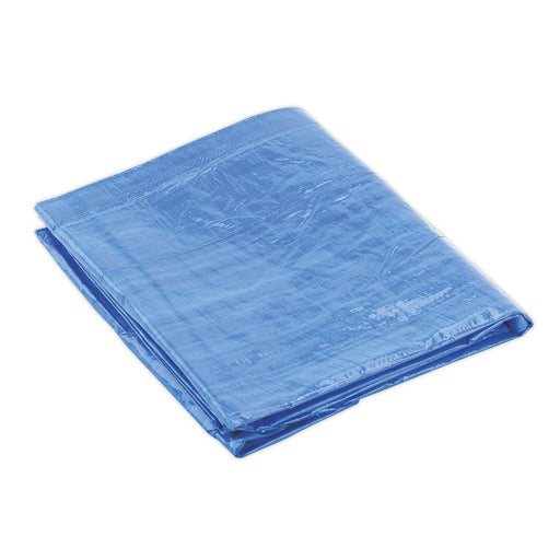 Sealey Tarpaulin 5.49 x 7.32m Blue TARP1824 Sealey - Dynamic Drive