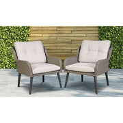 Dellonda Buxton Rattan Wicker Outdoor Chair Set 2pc DG79 Dellonda - Dynamic Drive