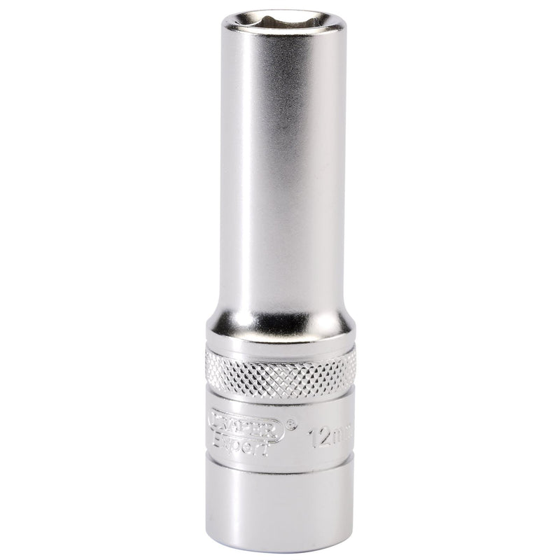 Draper 6 Point Metric Deep Socket, 1/2" Sq. Dr., 12mm 16643 Draper - Dynamic Drive