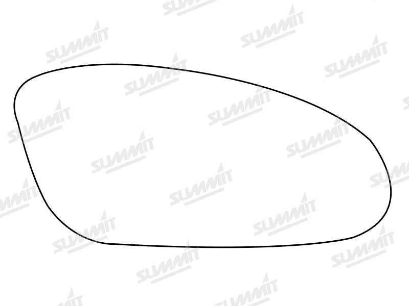 Summit Stick-On Standard Mirror Glass fits Ford Probe RHS Summit - Dynamic Drive