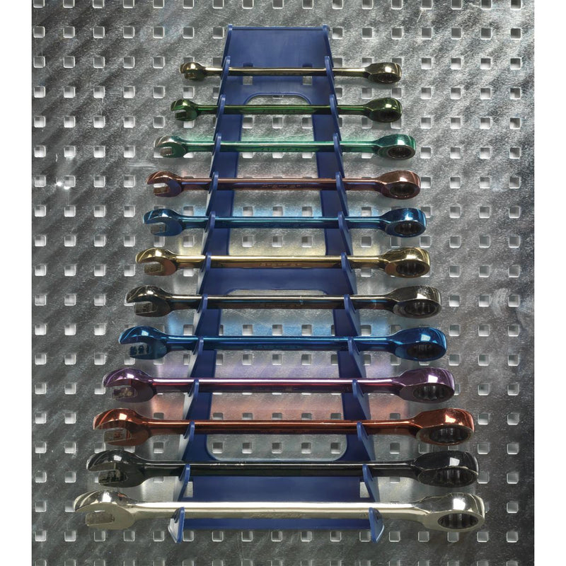 Siegen 34pc Wall Tool Storage Pegboard Set 460 x 560mm Garage Tool Rack Tidy Sealey  - Dynamic Drive