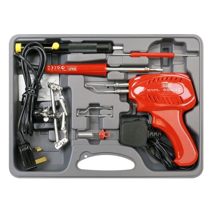 Sealey Soldering Gun/Iron Kit 8pc 230V SD300K Sealey - Dynamic Drive