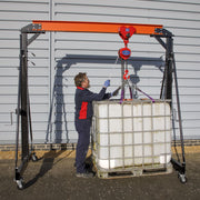Sealey Portable Lifting Gantry Crane Adjustable 2 Tonne SG2000W Sealey - Dynamic Drive
