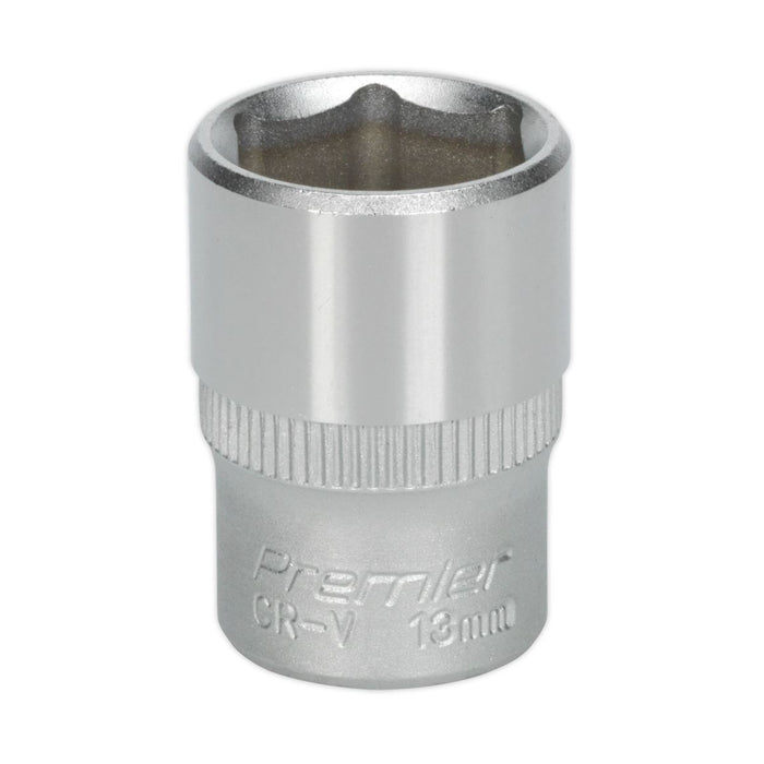 Sealey WallDrive Socket 13mm 1/4"Sq Drive S1413 Sealey - Dynamic Drive